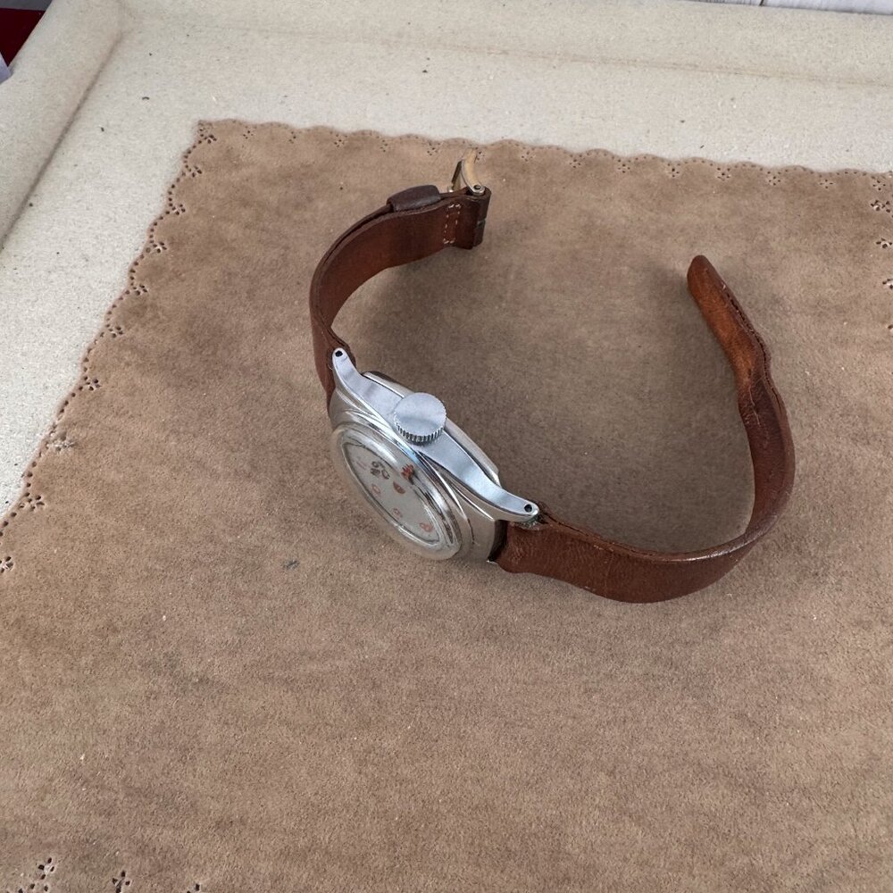 SOLD Vintage 1950s HOPALONG CASSIDY Silver Tone Watch - Picture 4 of 8